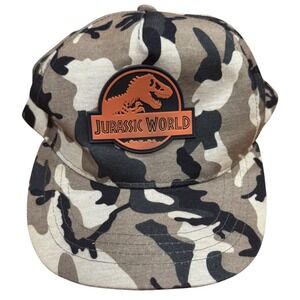 Jurassic World Camo Baseball Cap Snapback Adult Universal City Studios Dinosaurs